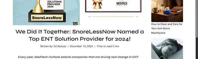 SnoreLessNow recognition